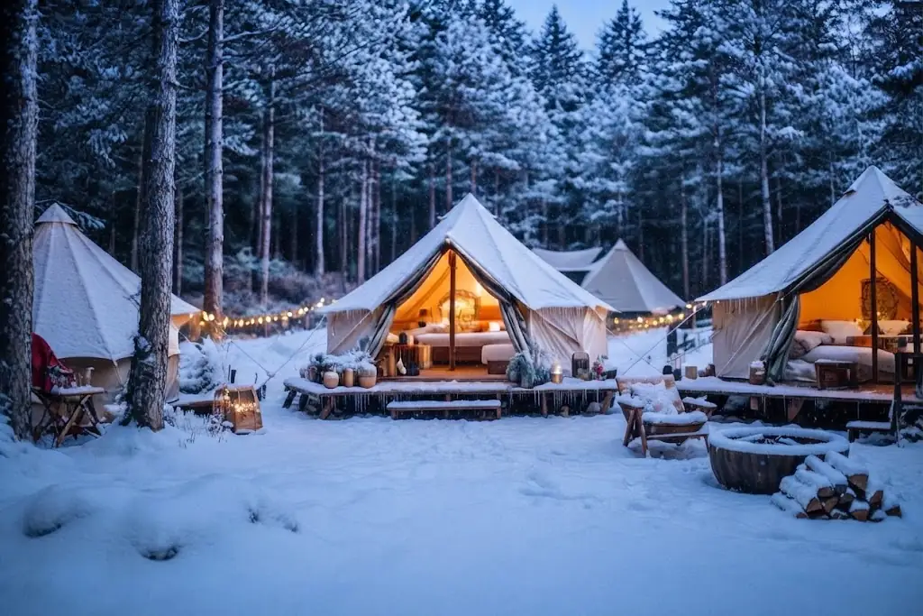 Domo geodésico de glamping integrado en la naturaleza de Definicion, Argentina