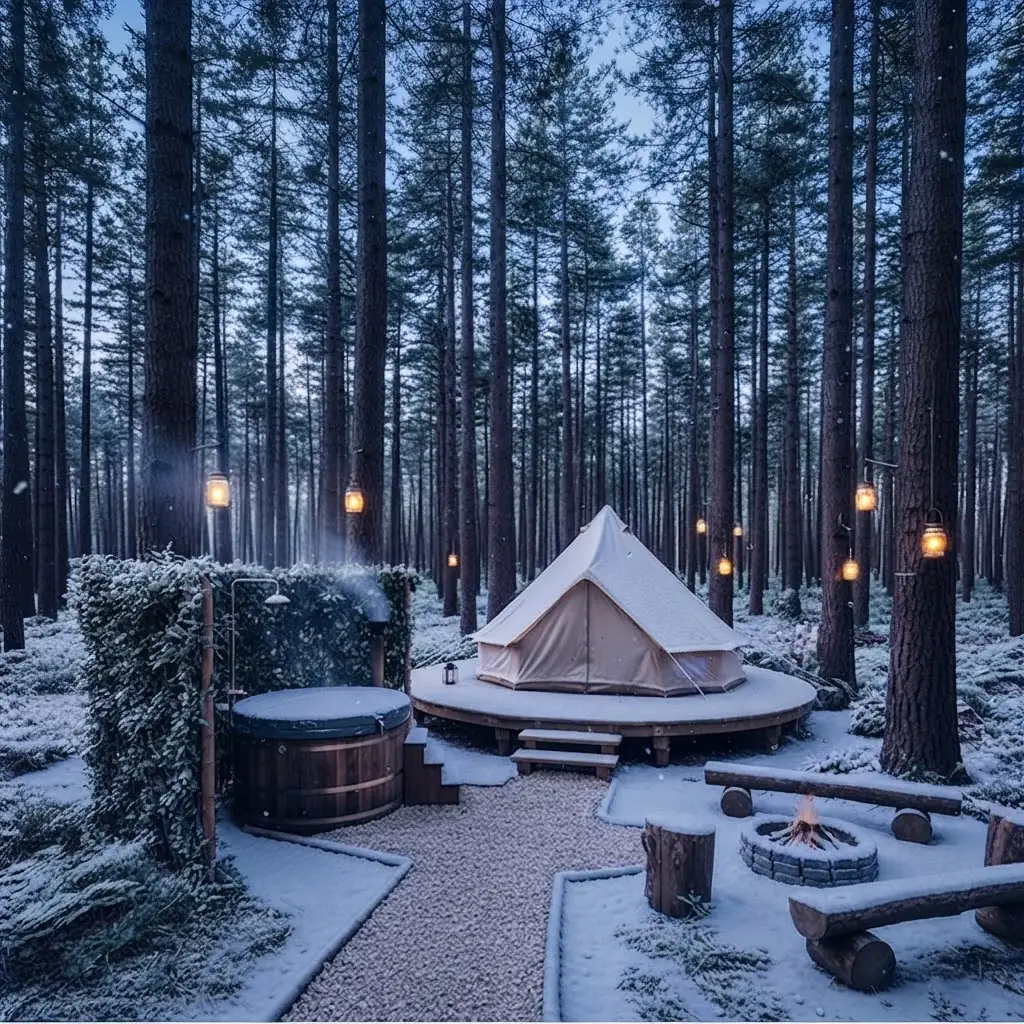 Domo geodésico de glamping integrado en la naturaleza de O Que Significa, Argentina