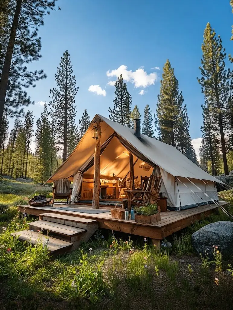 Domo geodésico de glamping integrado en la naturaleza de el Delta del Tigre, Argentina