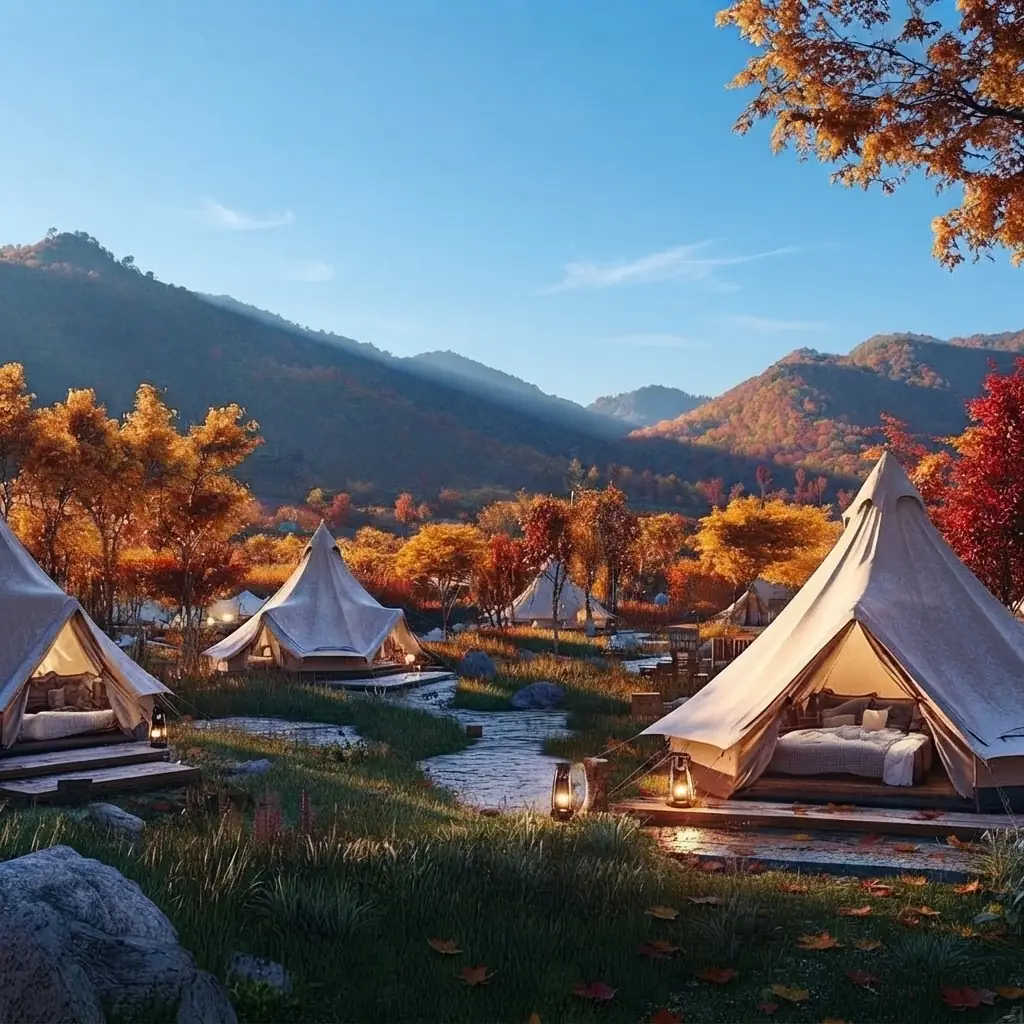 Domo geodésico de glamping integrado en la naturaleza de Lobos, Argentina
