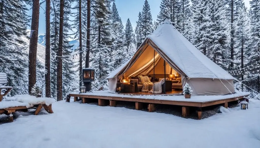 Domo geodésico de glamping integrado en la naturaleza de San Martín de los Andes, Argentina