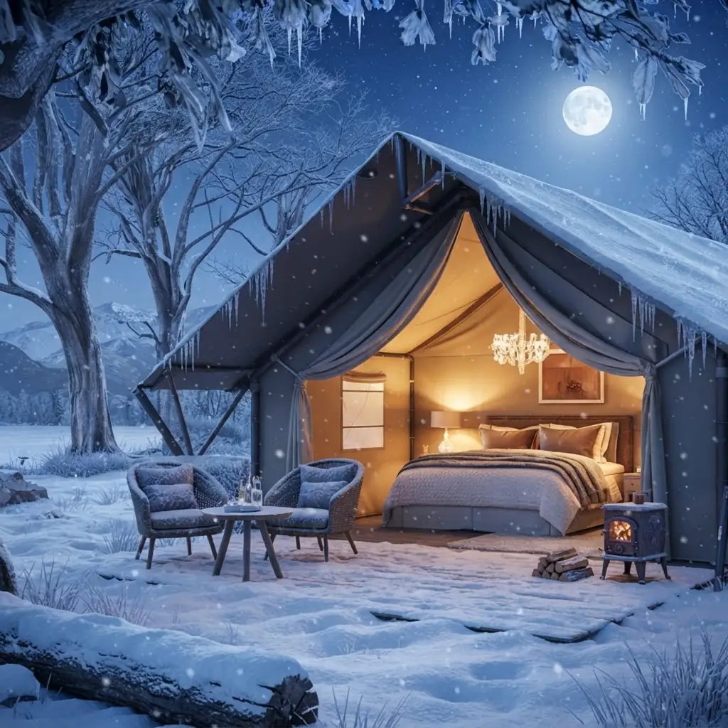 Domo geodésico de glamping integrado en la naturaleza de San Juan, Argentina