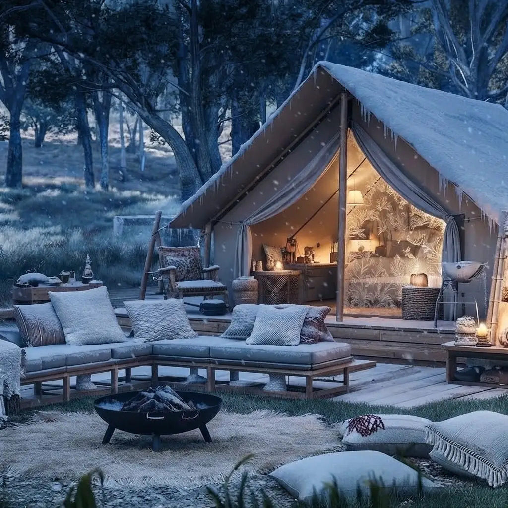 Domo geodésico de glamping integrado en la naturaleza de Uspallata, Argentina