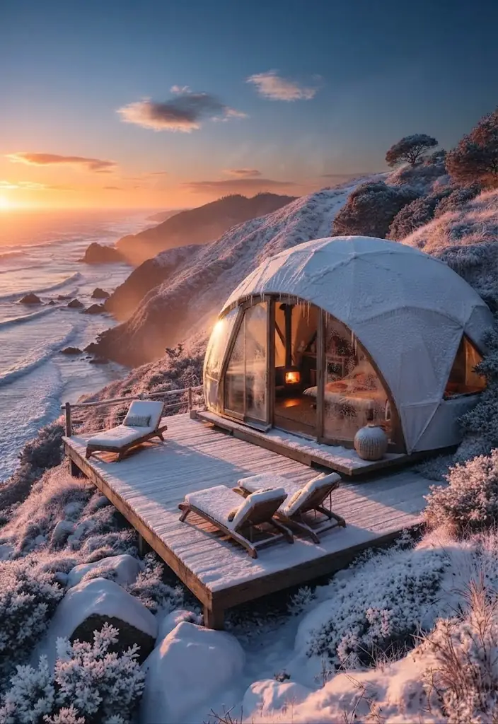 Domo geodésico de glamping integrado en la naturaleza de Catamarca, Argentina