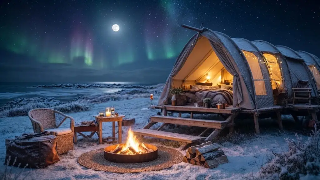 Domo geodésico de glamping integrado en la naturaleza de The Canuto, Argentina