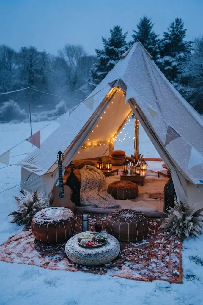 Domo geodésico de glamping integrado en la naturaleza de Americano, Argentina