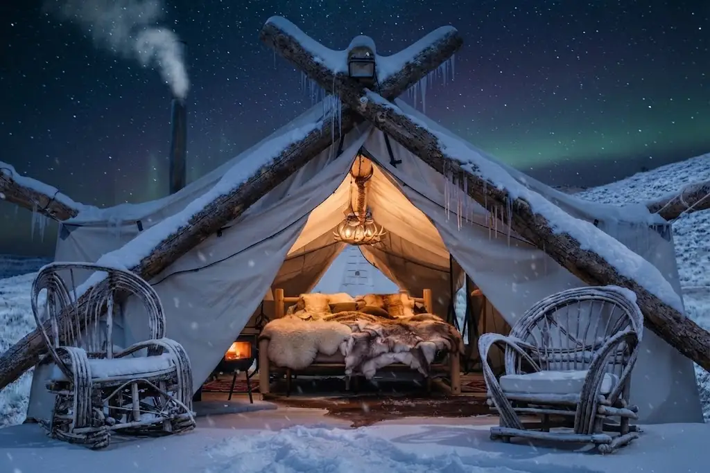 Domo geodésico de glamping integrado en la naturaleza de Opiniones De In Ba, Argentina