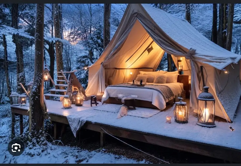 Domo geodésico de glamping integrado en la naturaleza de Terranova, Argentina