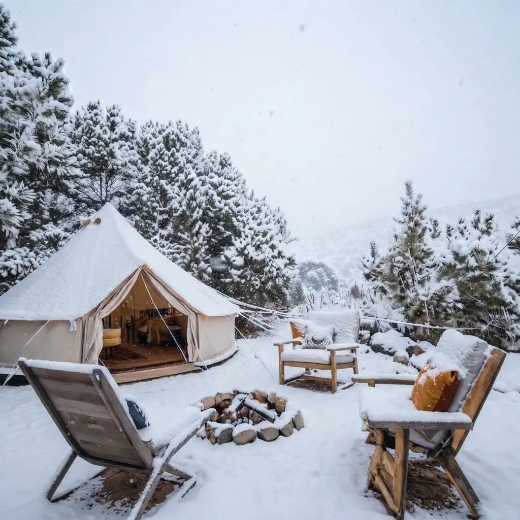 Domo geodésico de glamping integrado en la naturaleza de Refugio, Argentina